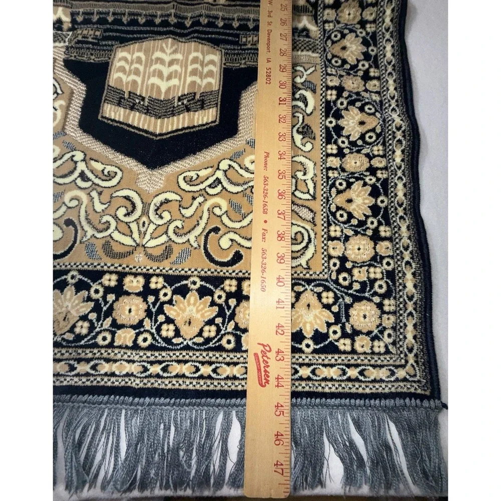 Jabaseh  Prayer Rug Blue & Gold‎